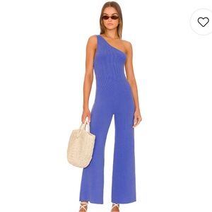 Free People Waverly Jumpsuit in birdsong blue